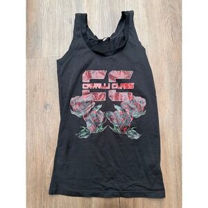 Cavalli Class Womens Black Rose Leopard Graphic Tank Top OXT62E JD060 Small